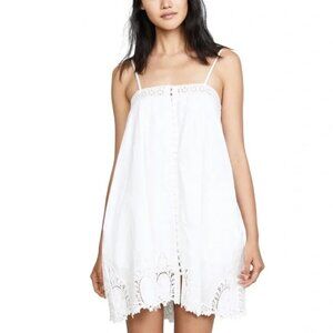 Knot Sisters Hampton Dress Size Medium White 100% Cotton Revolve